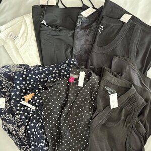 Reseller's Bundle - 8 TOPS Tanks Blk/Navy/White Sleeveless Madewell & MORE